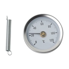 Rohrthermometer Bimetall Anlegethermometer Heizungsrohr Industrielle Rohrleitung