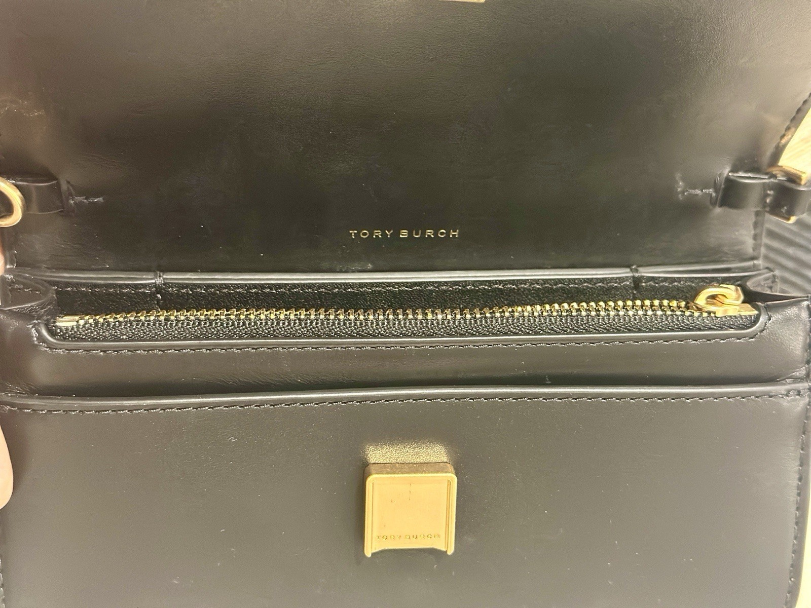 TORY BURCH ELEANOR LADIES LEATHER CROSS BODY BAG BLACK RRP £680 # image 2