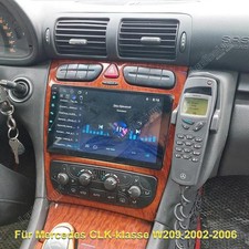 2+64G Für Mercedes CLK-klasse W209 2002-2006 Autoradio Carplay Android 15.0 NAVI