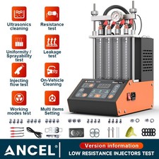 ANCEL ANJ400 Ultrasonic Fuel Injector Cleaner Tester Nozzle Cleaning Machine GDI