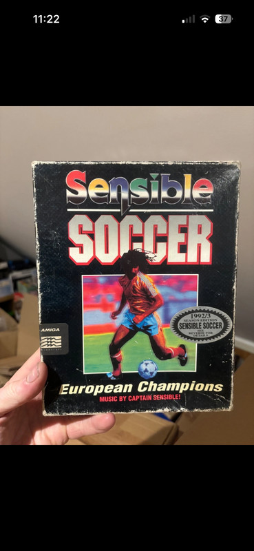 Commodore Amiga. Sensible Soccer European Champions  Big Box. Working.