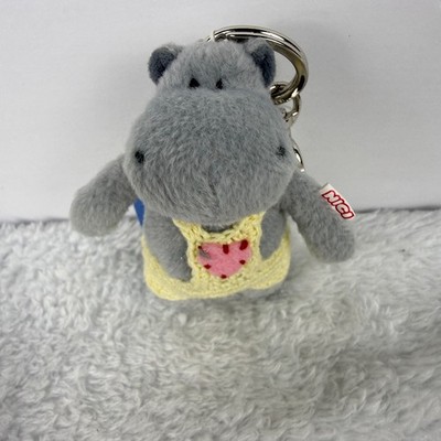 NWT NICI Plush toy Minimals Keychain 3  Hippo HTF