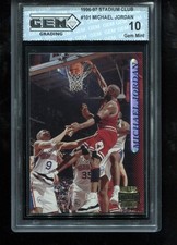 1997-98 Michael Jordan PMG Emerald Bidding Ends at $91,300 18