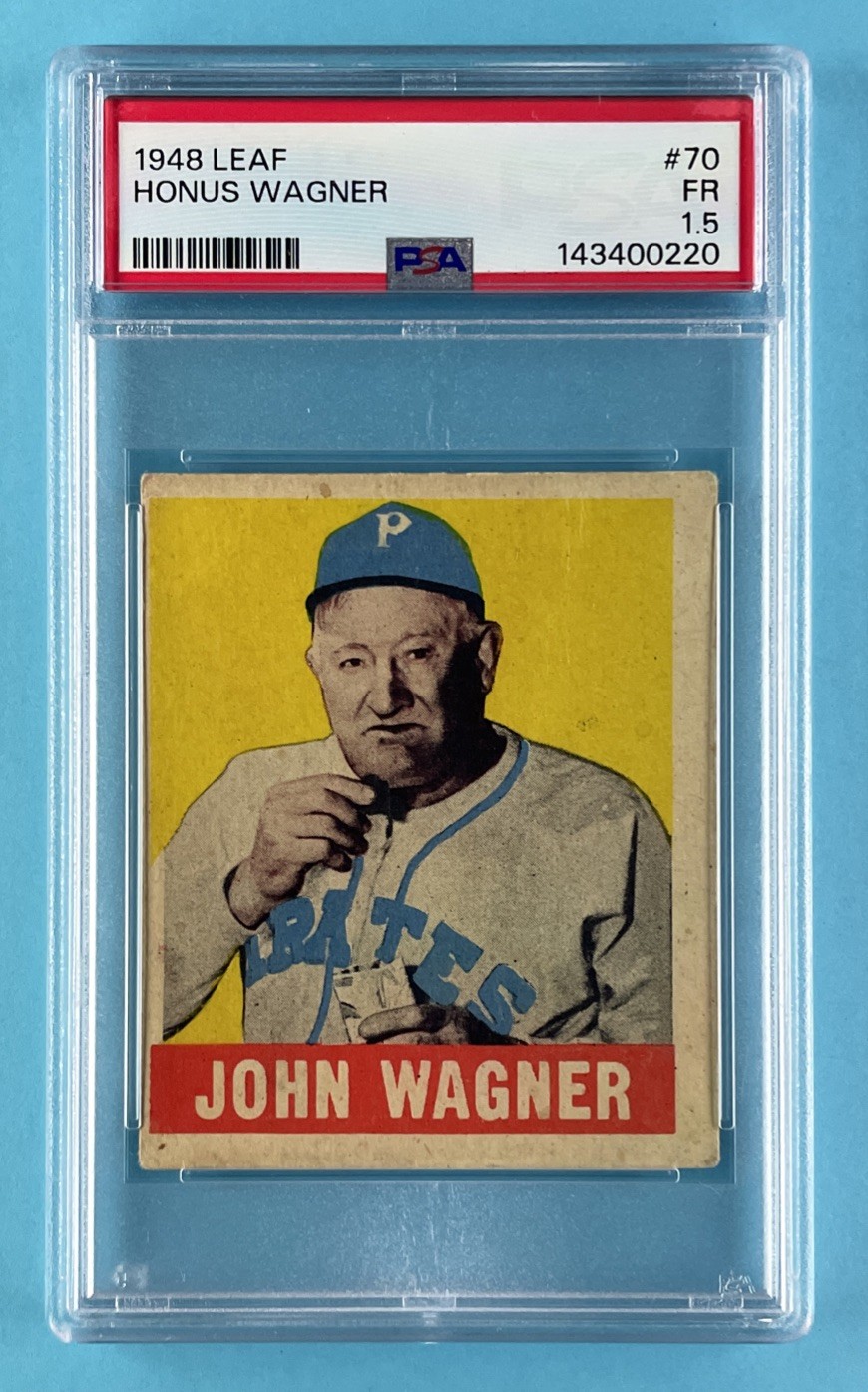 1948-49 Leaf Baseball #70 John Honus Wagner - PSA 1.5 FR
