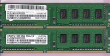 4GB 2x2GB PC3-10600 UNIFOSA HU524303EP0200 HDDR3-1333 DDR3-1333 Ram Memory Kit