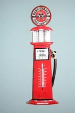 1- Large DADS GARAGE Gas Pump Wall Thermometer,Reto Gas Station Wall Hanging,T-4