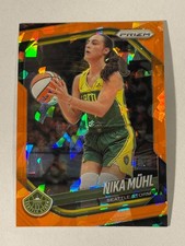 2025 Panini Prizm WNBA - Nika Muhl #127 Orange Ice Prizm
