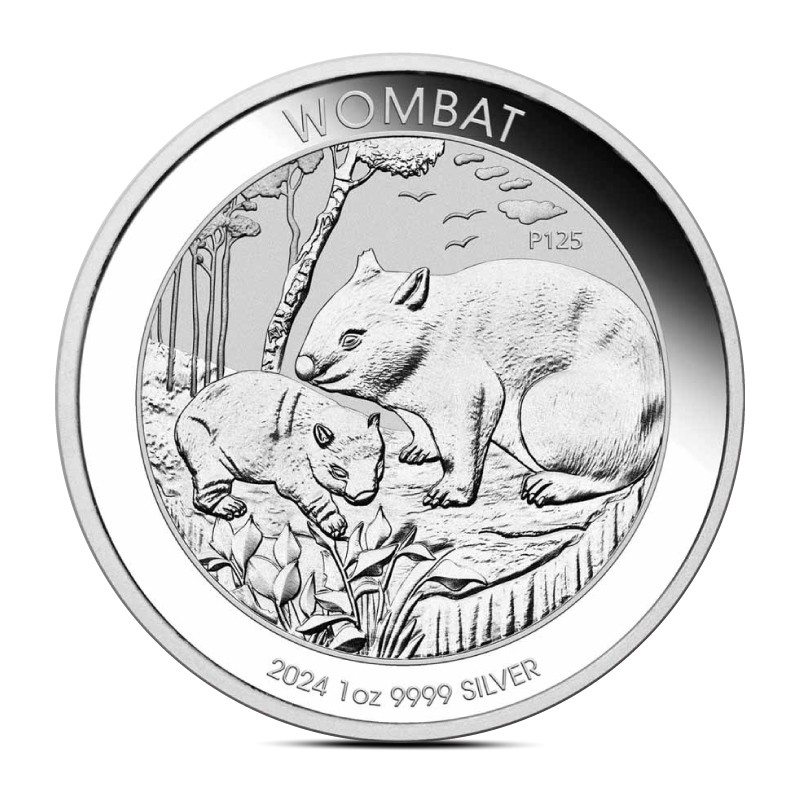 2024 Australia Wombat 1 oz Silver Coin BU