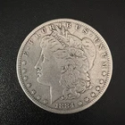 Morgan Silver Dollar $1 1884 Circulated Philadelphia