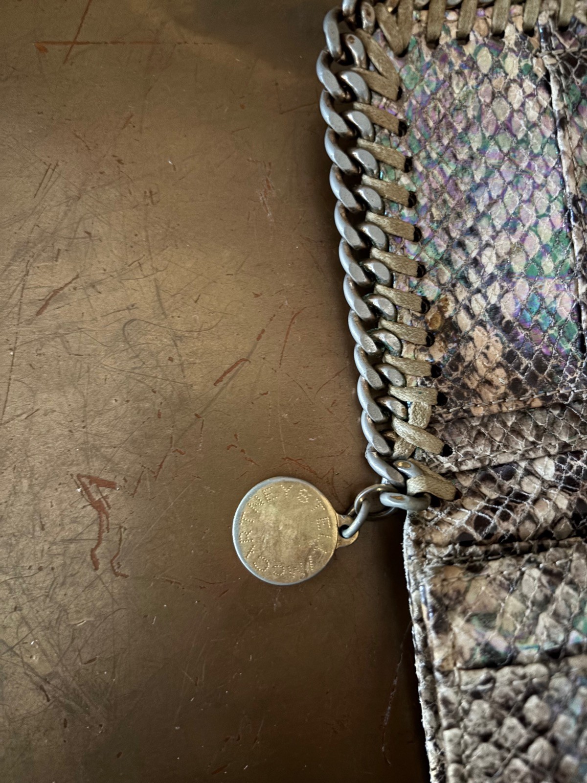 STELLA McCARTNEY Brown Python Wallet - image 8