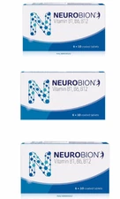 3 x 60's Neurobion Tab (Vitamin B1 B6 B12) Nerve Relief Numbness and Tingling