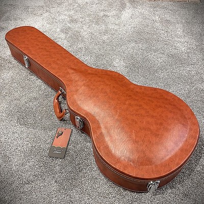 Dark Brown Arched Hard-Shell Electric Guitar Case for LP-Style, Les Paul Guitars