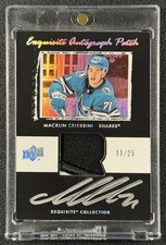 MACKLIN CELEBRINI 2024 UD THE CUP EXQUISITE TRIBUTE BLACK ROOKIE PATCH AUTO /25
