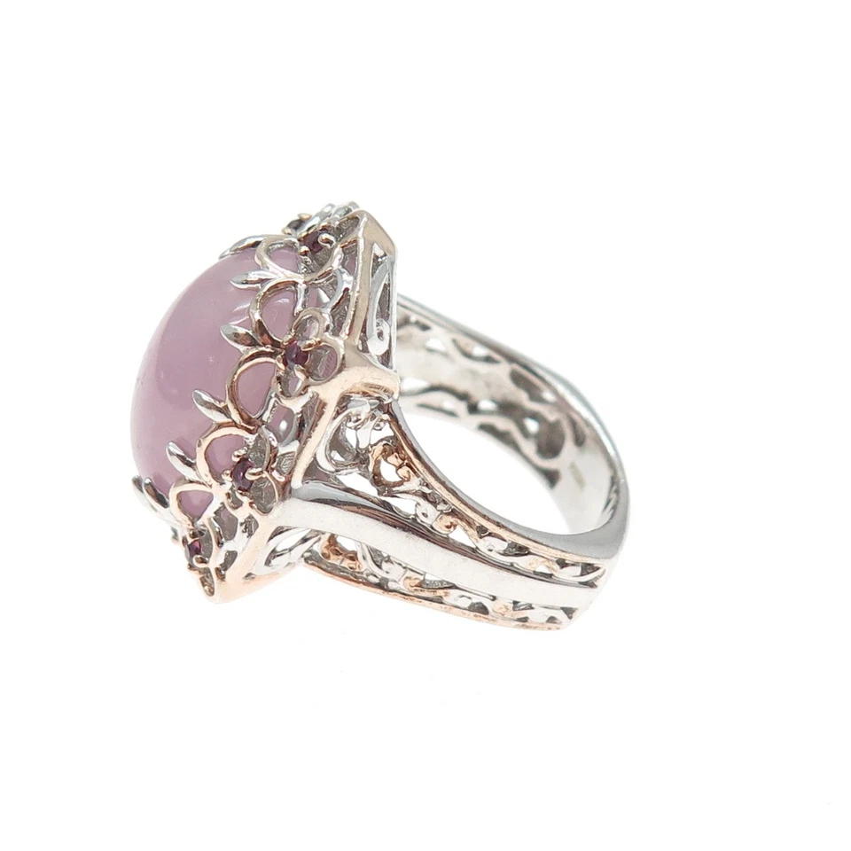 Anillo MICHAEL VALITUTTI Gemas En Vogue Esterlina 2 Tonos Cuarzo y Amatista Talla 6.25 Foto 4 de 4