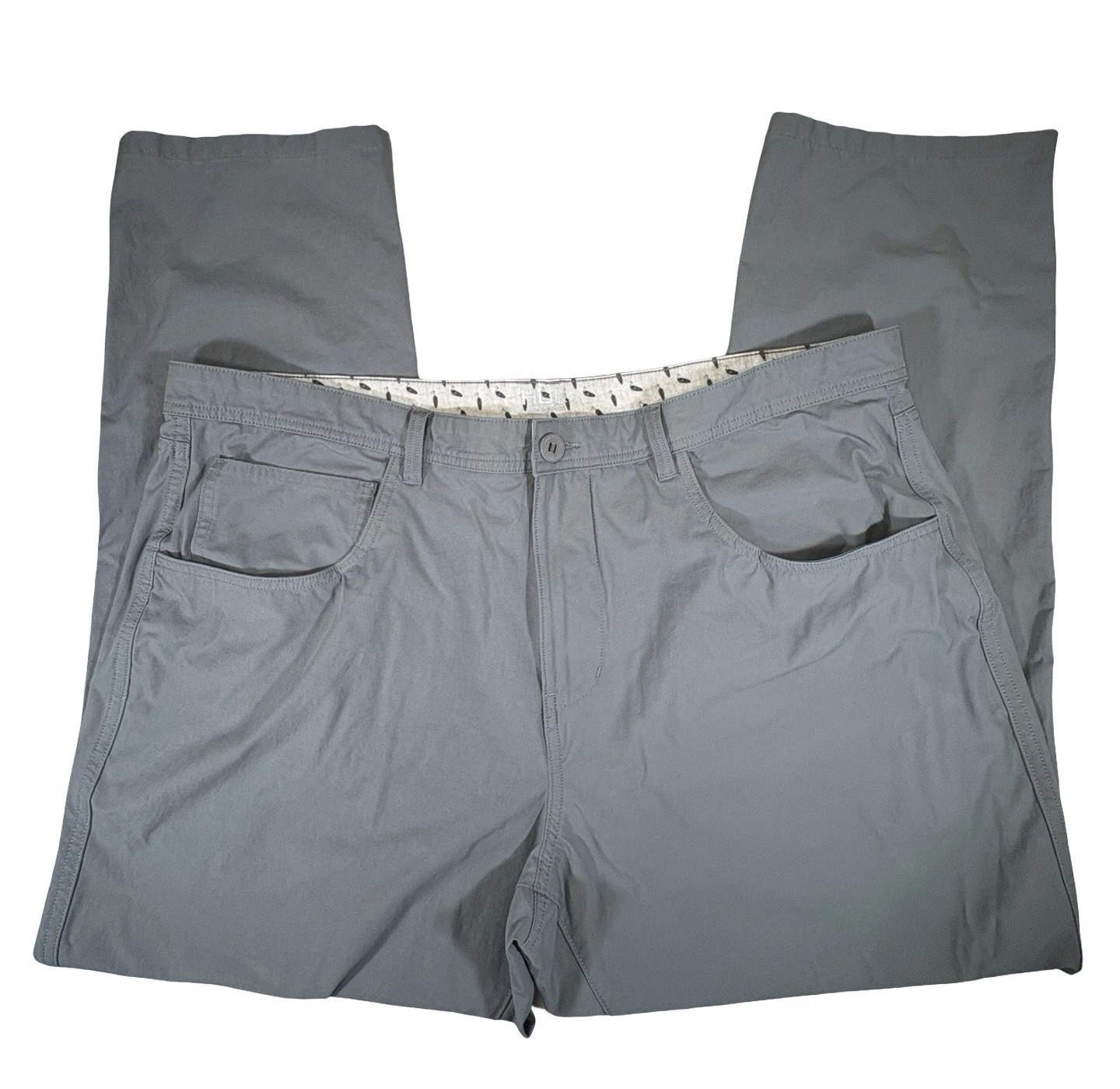 HUK Men’s Fishing Pants 44x32 (Actual 30) Gray Stretch Performance Quick-Dry