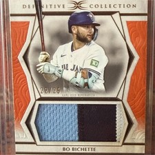Topps 2025 Definitive Bo Bichette Jumbo Patch Relic #DJRC-BB /25 Blue Jays