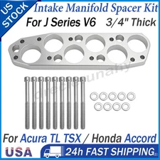 3/4" in Thick J Series V6 Billet Intake Manifold Spacer For Acura TL TSX Accord