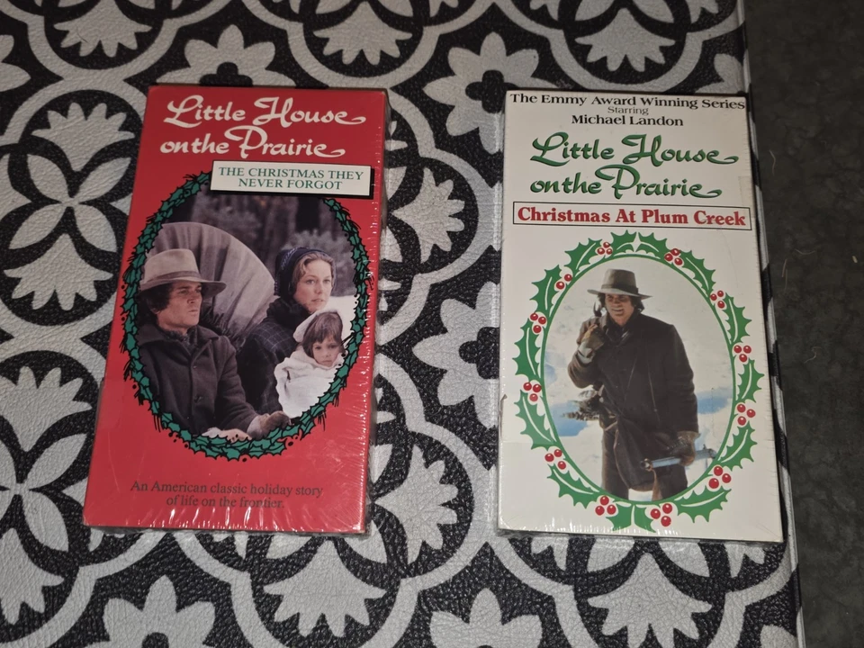 Lot Of 2 Sealed Vhs Tapes Little House On The Prarie Christmas At Plum Creek... Foto 2 de 4