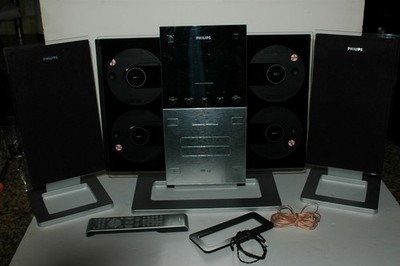 VINTAGE PHILIPS MCM 298/37 298 / 37 HIFI 4 DISC CD & ACCES. -FOR PARTS - REPAIR