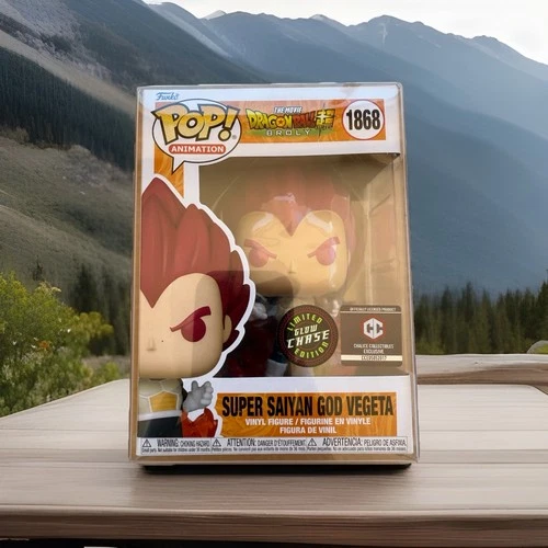 Funko Pop! Vinyl: Dragon Ball - Super Saiyan God Vegeta (Chase) (Glow) Chalice🔥