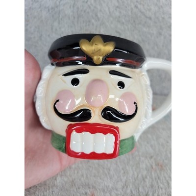 Vintage Nutcracker Mug Ceramic Christmas Holiday Festive Novelty Drinkware