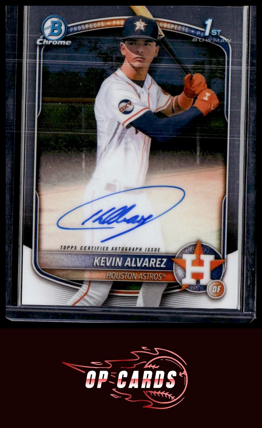 Kevin Alvarez 2025 Bowman Chrome #CPA-KA Chrome Prospects Autograph