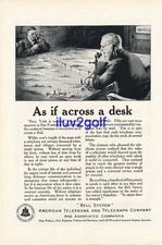 Magazine Ad - 1922 - AT&T / Bell System - As if across the desk