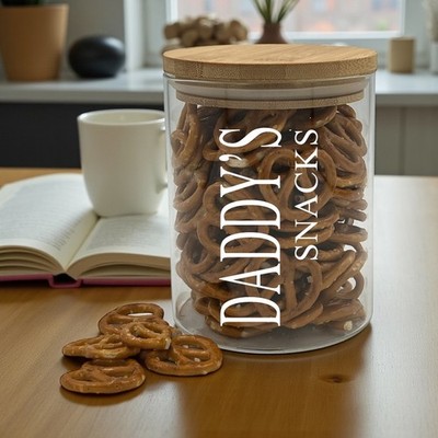 Personalisiertes Snackglas - Fügen Sie einen Namen und eine Nachricht hinzu Geschenk für jeden Anlass