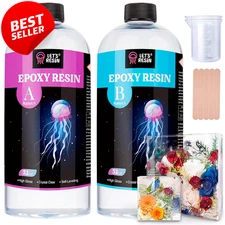1/2 Gallon Casting Epoxy Resin Bubble Free Crystal Clear 2-Part Kit US