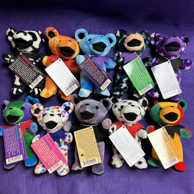FULL SET 1998 Grateful Dead Beanie Bear Collectible • Edition 2