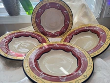 Pier 1 Vallarta Pasta Soup Bowls (Set of 7) 10 1/2" Hand Painted Beautiful