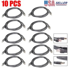 10 Pack Zebra CBA-U01-S07ZAR BARCODE SCANNER 6FT USB CABLE FOR SYMBOL MOTOROLA