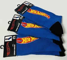 Hot Wheels Men’s Crew Socks (Size 9-13) One Pair - NEW