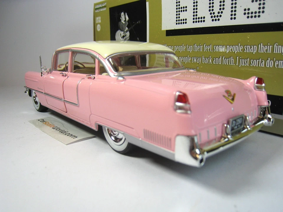 CADILLAC FLEETWOOD SERIES 60 1955 ELVIS PRESLEY 1/24 GREENLIGHT (PINK) - Imagen 3 de 4
