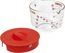 PYREX 8 Cup Glass Measuring Cup with Lid