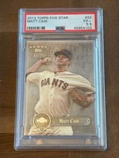 2013 Topps Five Star 22 Matt Cain-  PSA 5.5 - POP 1, One higher