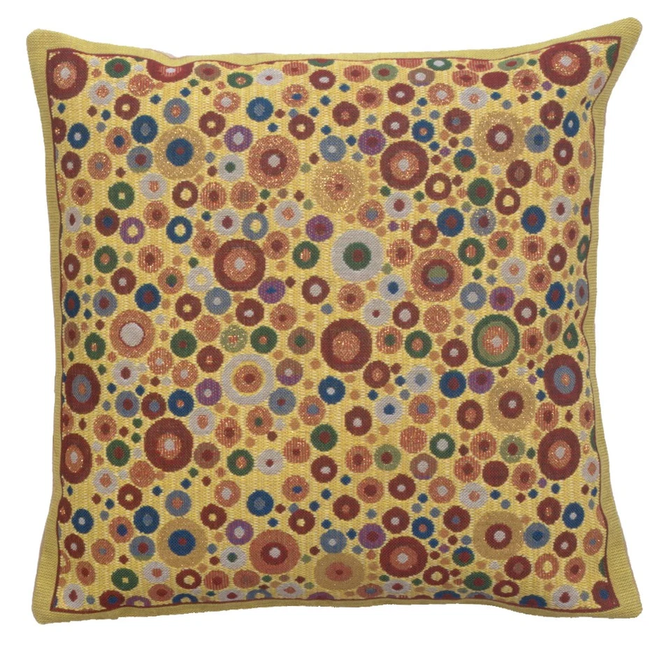 Cushion Cover - Klimt, Polka Dots - Tapestry Throw Pillow Cover - 16x16 in - Image 2 of 4
