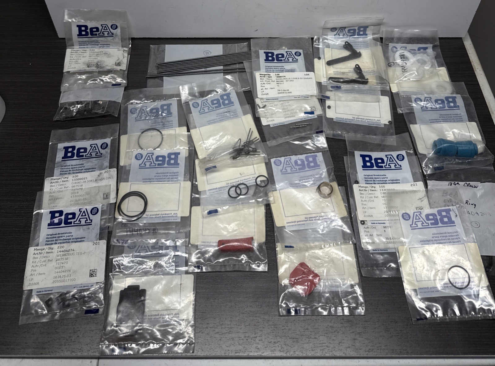 BEA Stapler Replacement Parts Lot, Front Nose, Springs, Trigger, O-rings, & Etc