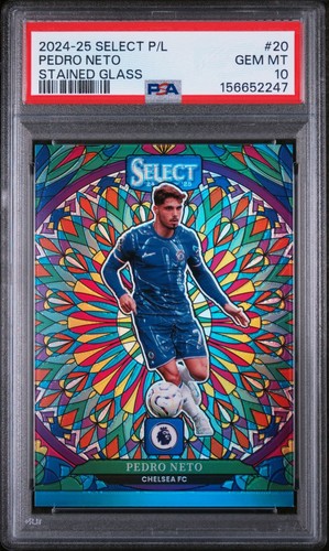 Pedro Neto #20 2024 Panini Select Premier League Stained Glass card