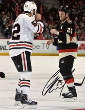 Chris NEIL Signed 8x10 Photo! Ottawa Senators Tough Guy! Fight Photo!! W/COA