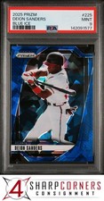 2025 PANINI PRIZM BLUE ICE #225 DEION SANDERS BRAVES POP 1 PSA 9
