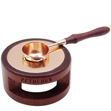 Wax Seal Warmer Melting Pot Wax Sealer Melting Furnace with Melting Spoon for Se
