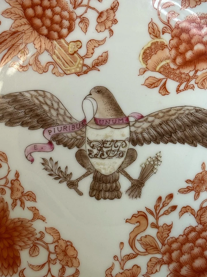 Большая оранжевая чаша с американским орлом FITZHUGH 1815 - Изображение 4 из 4