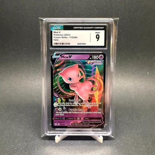 MEW V POKEMON 2021 FUSION STRIKE HOLO | CGC 9