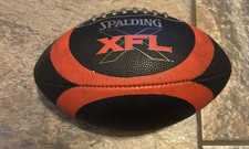 Vintage Y2K XFL Spalding Football Red and Black and Silver Good Shape WWE