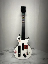 Guitar Hero Nintendo Wii Les Paul Gibson Guitar White With Strap Read Disc