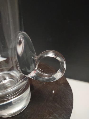 Vintage Lenox Crysta lIrish Coffee Cup Set 4 Loop Handle Clear Cordial. Beautifu - Picture 6 of 12