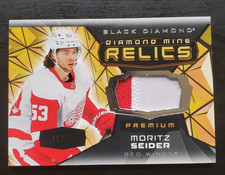 2025-26 Black Diamond Moritz Seider Diamond Mine Relics Premium 18/25 Red Wings