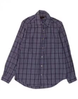 Marlboro Classics Mens Shirt Small Blue Check Cotton BF02