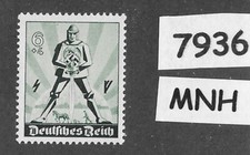 MNH stamp  B171  Hitler Swastika   Germany 1940 Aryan Warrior May day   #7936